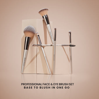 Professional Face & Eye Brush Set